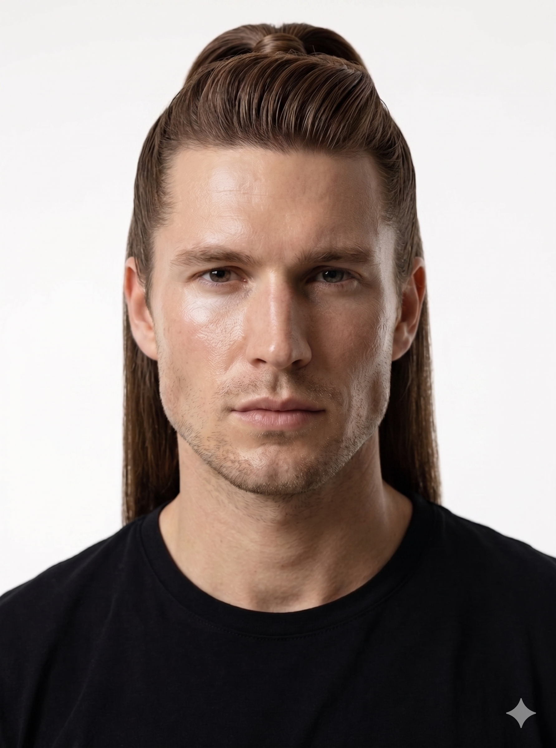 Half Up Sculpted Crown Straight Lengths