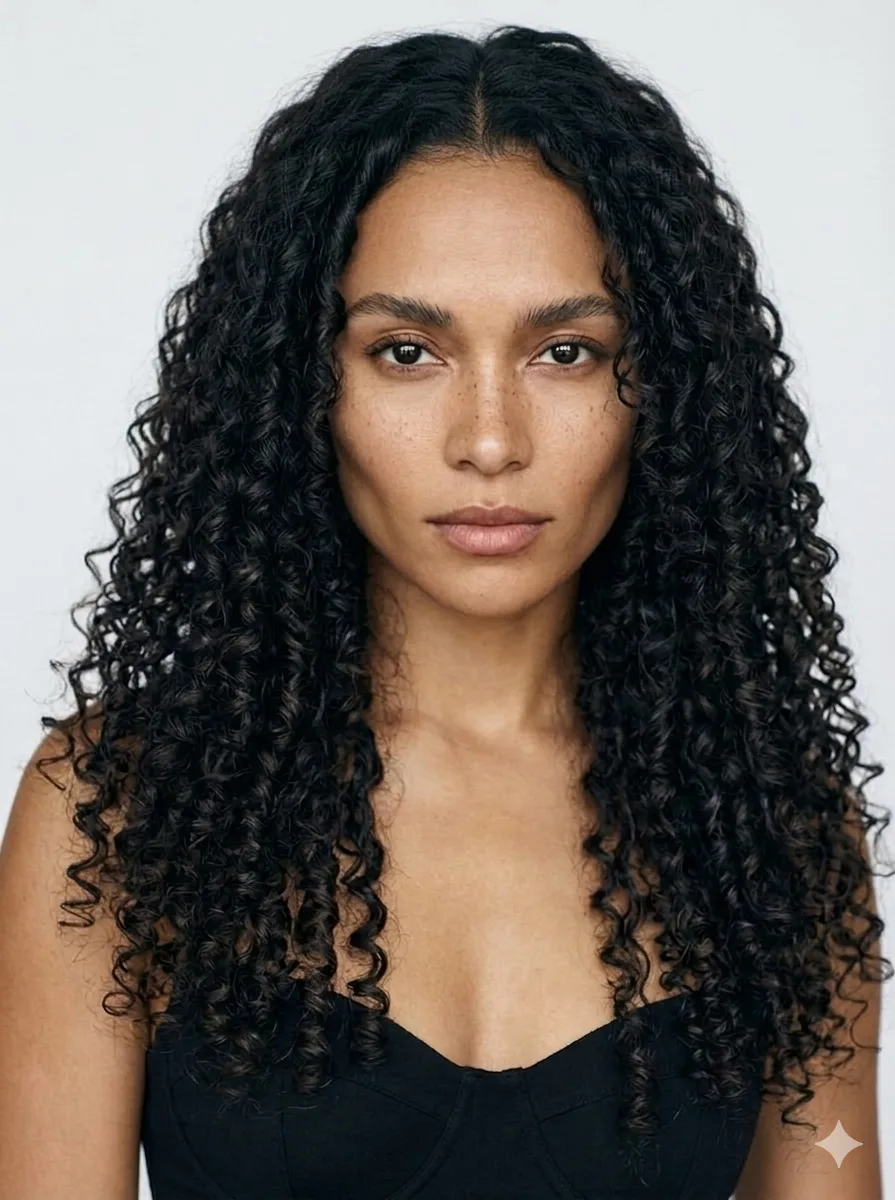 Long Cut Tight Spiral Curls
