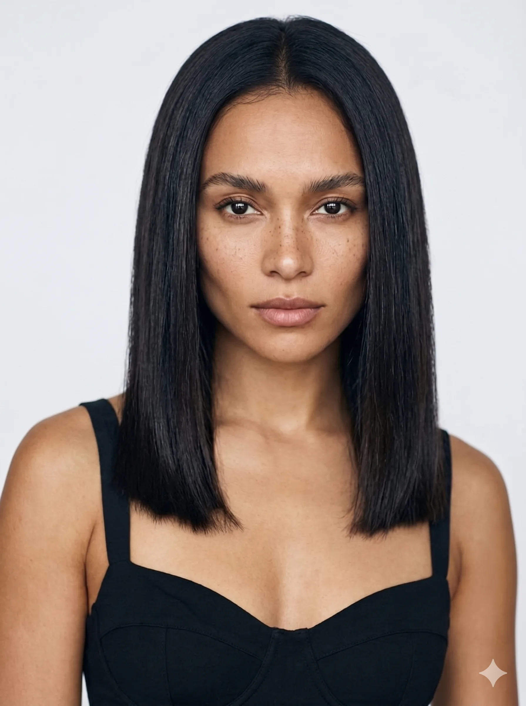 Medium Length Straight Perimeter Cut