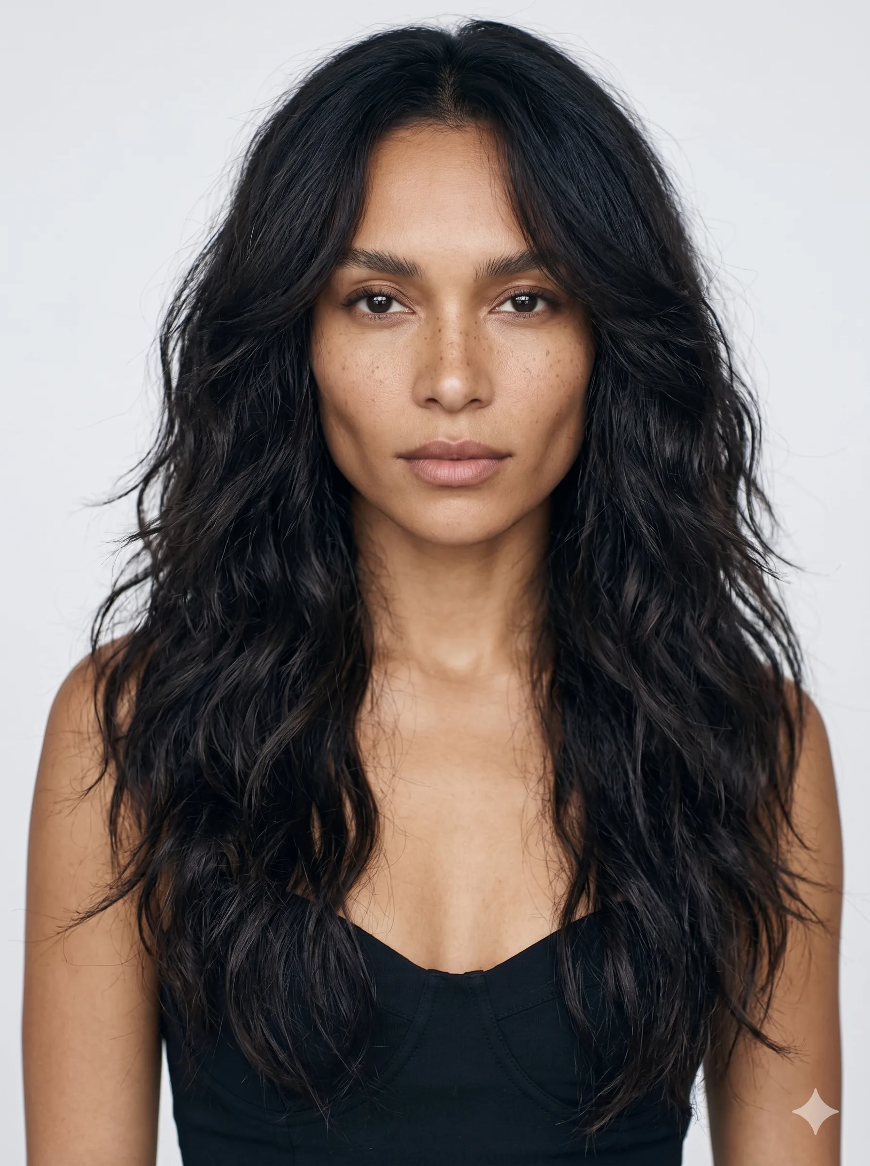 Textured Waves With Feathered Mid Lengths