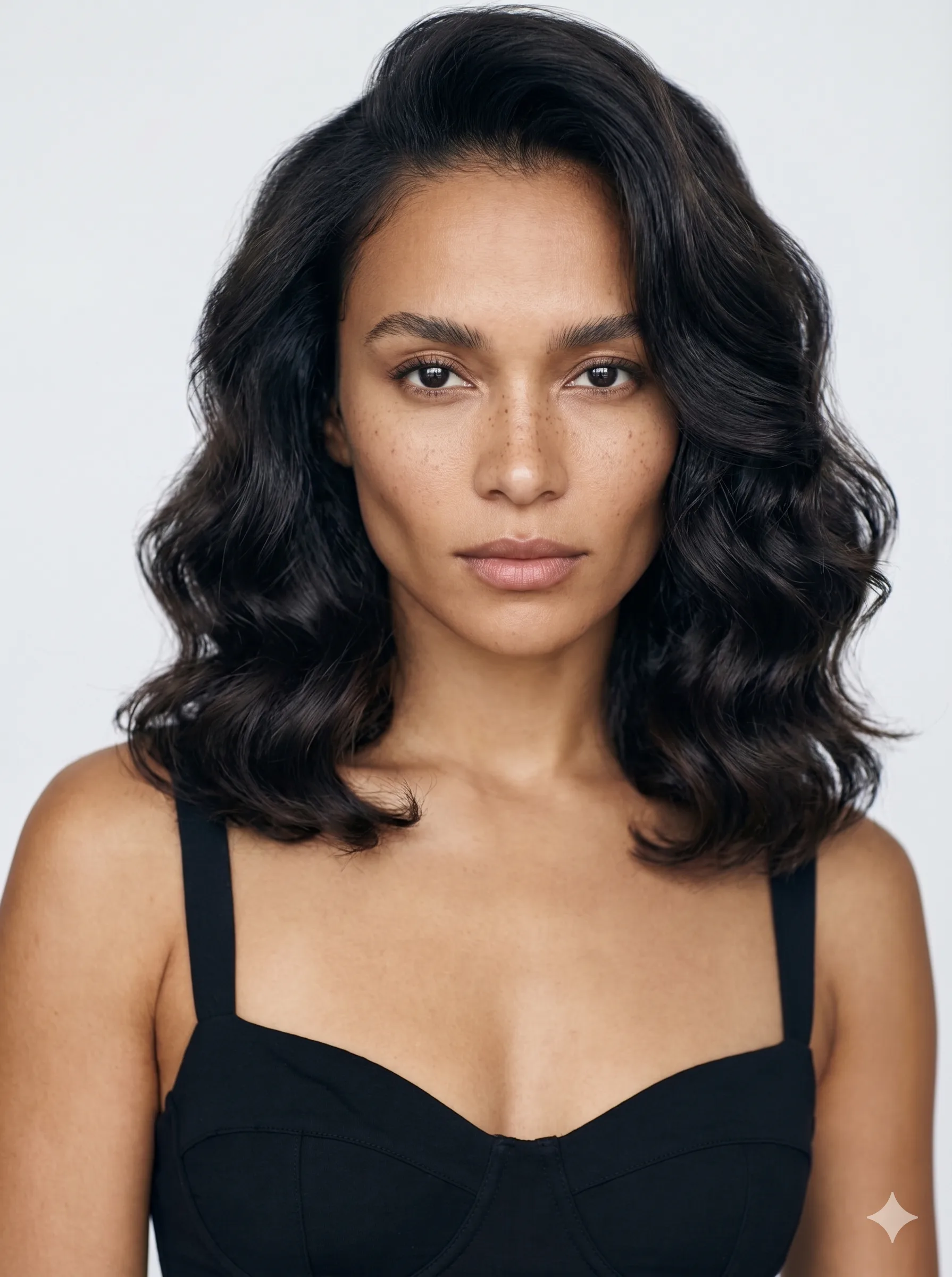 Voluminous Medium Cut Structured Waves
