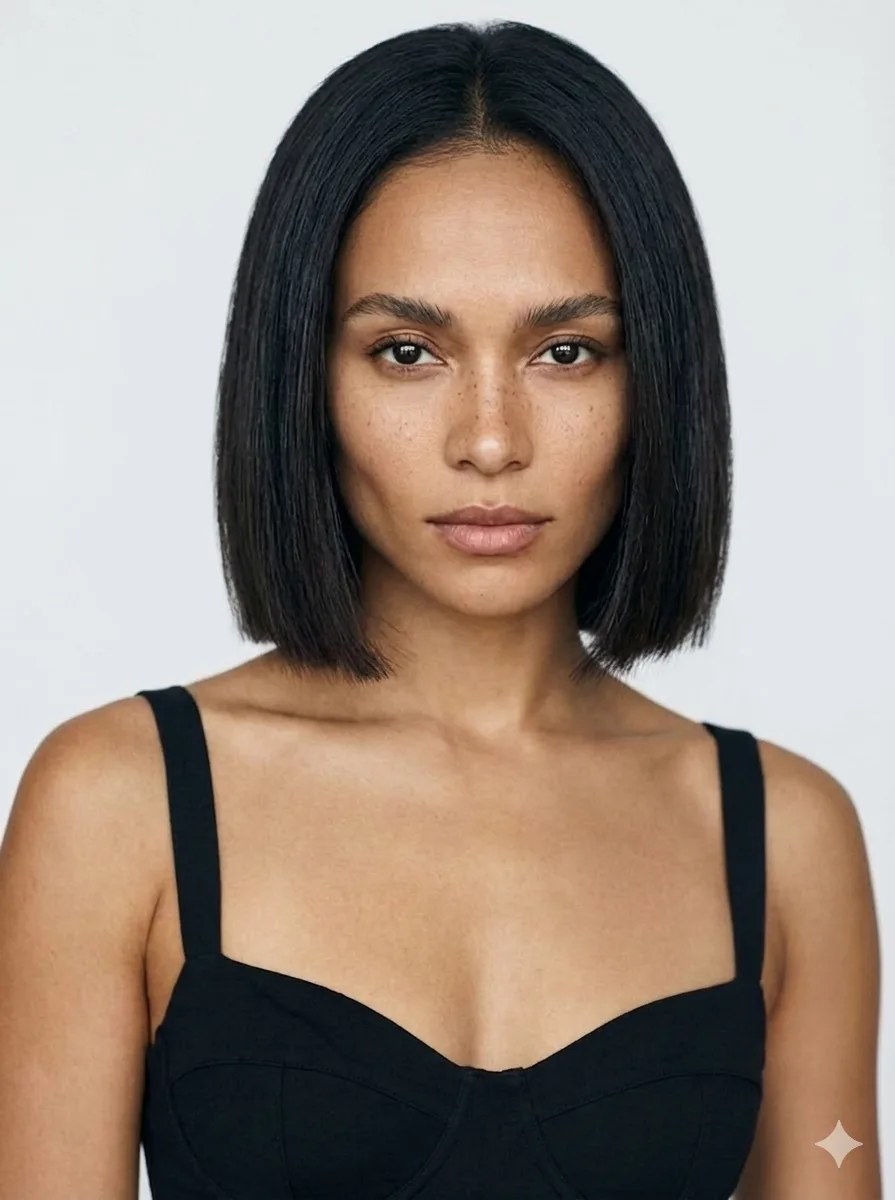 Chin Length Blunt Bob