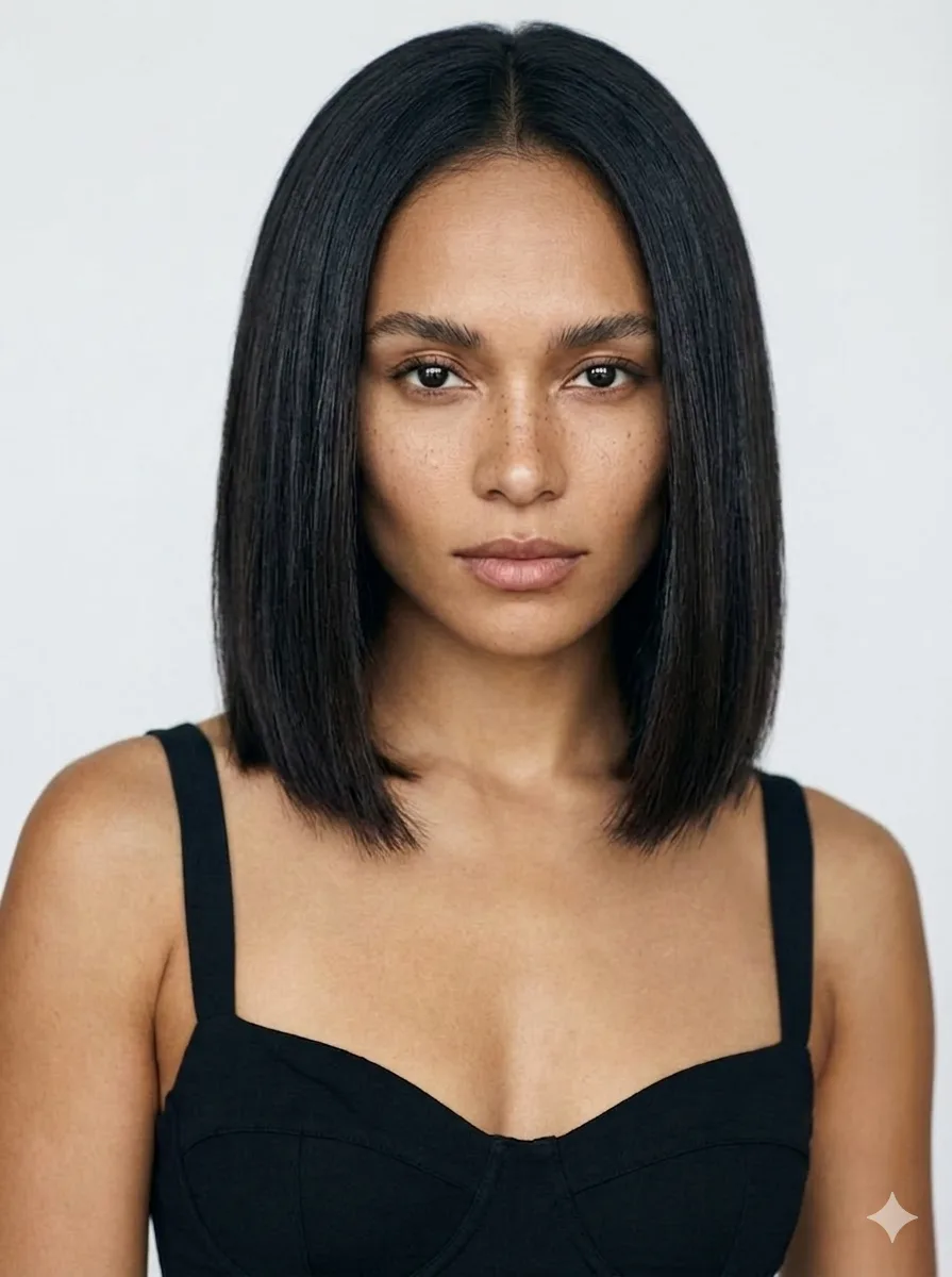 Medium Straight Blunt Bob