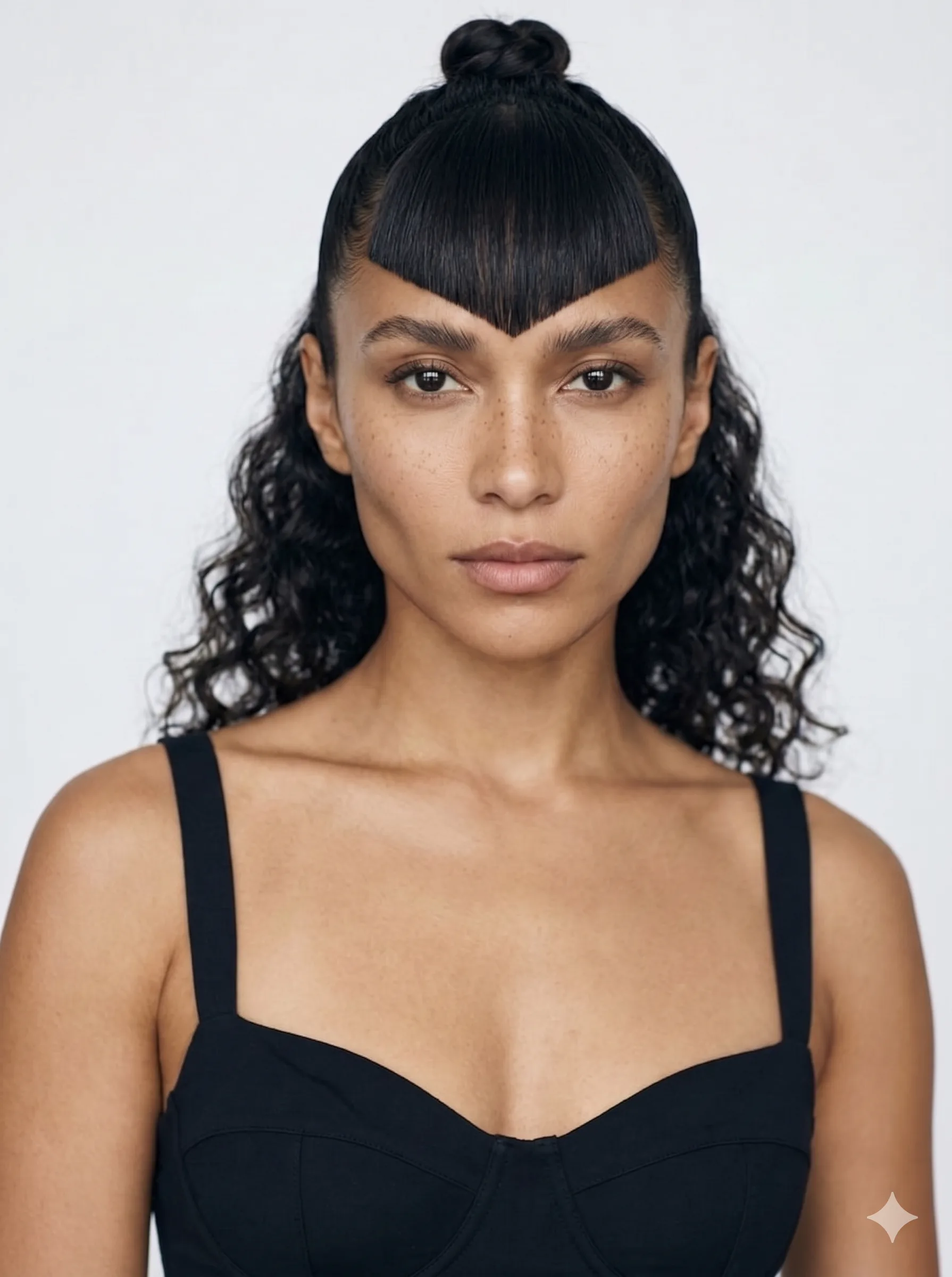 Half Up Sculpted Crown Straight Lengths